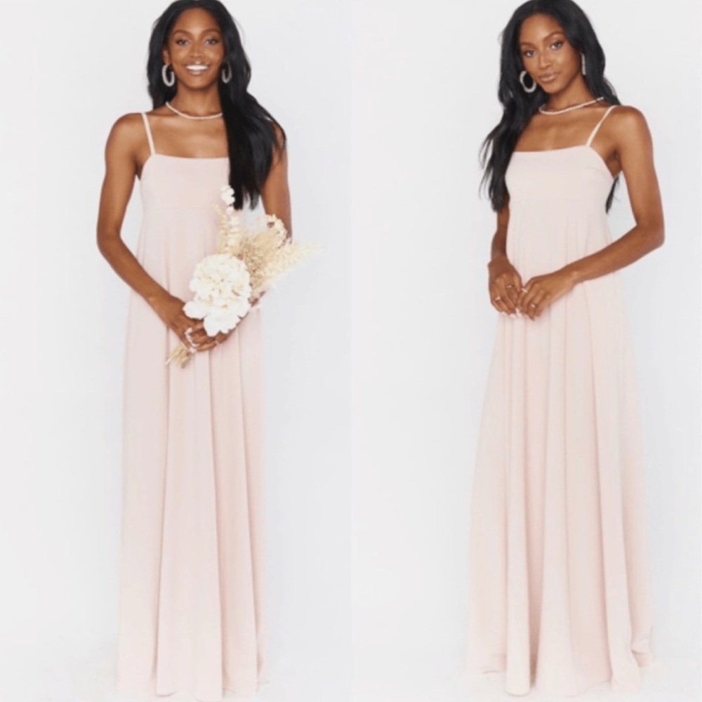 Show Me Your Mumu Madrid Gown Dusty Blush Stretch